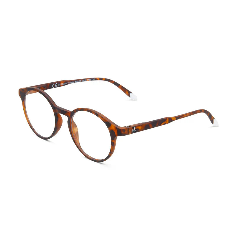 Le Marais Round Frame Reading Glasses in Tortoise