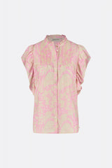 Pre Loved Sally Bibi Blouse in Pink Candy