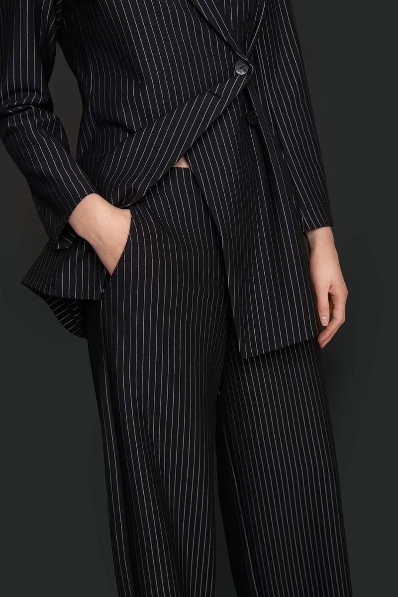 Pinstripe Jersey Blazer