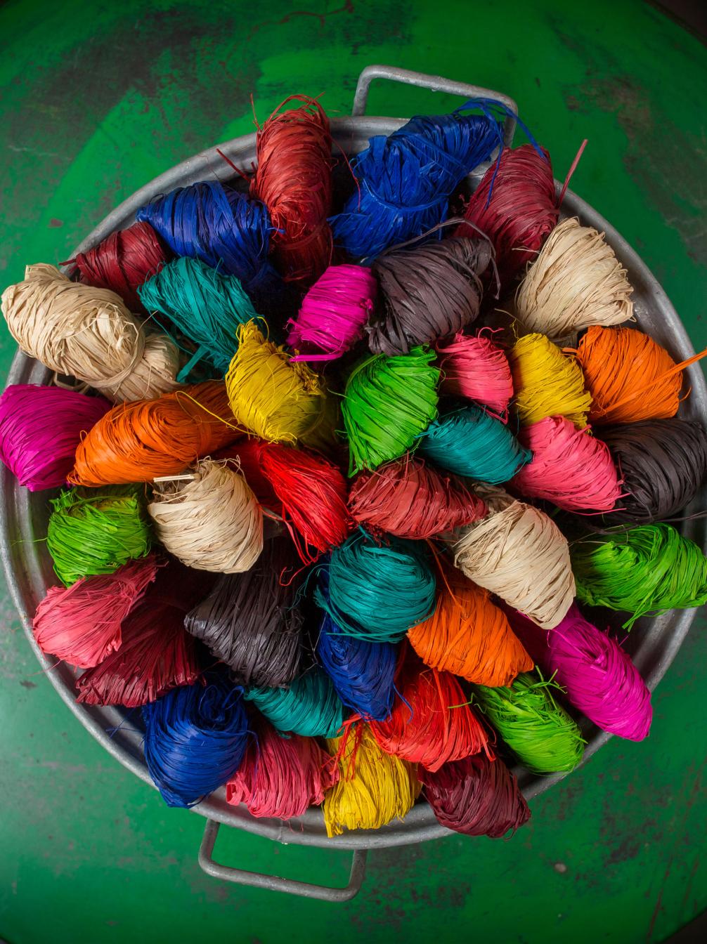 Coloured Bunch of Raffia - Stocking Filler
