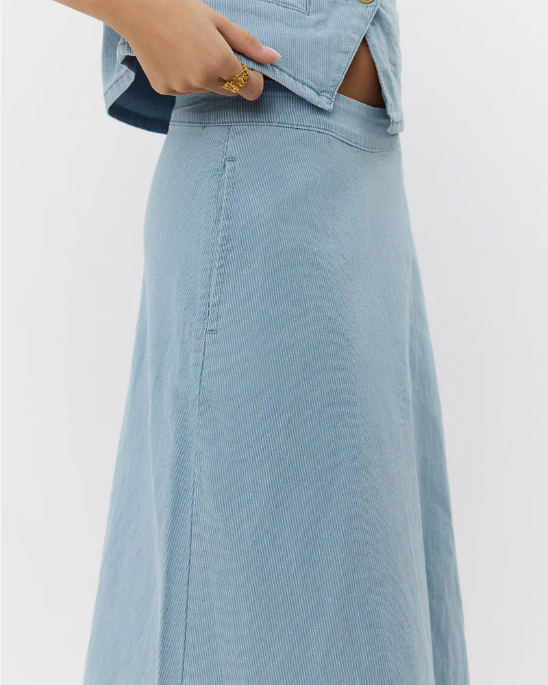 100% Cotton Selia Striped Skirt