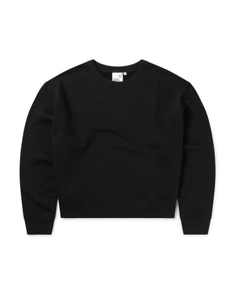 100 Miles Boxy Sweat in Black