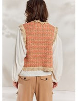 Knitted Gilet Tweed Knit