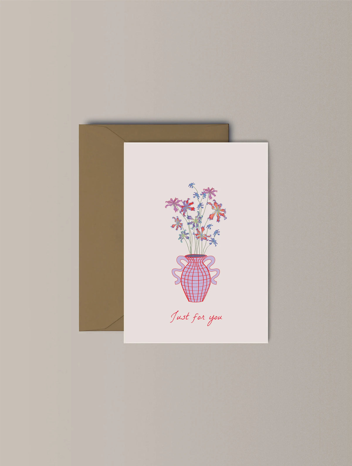 Floral 'Just for you' Card