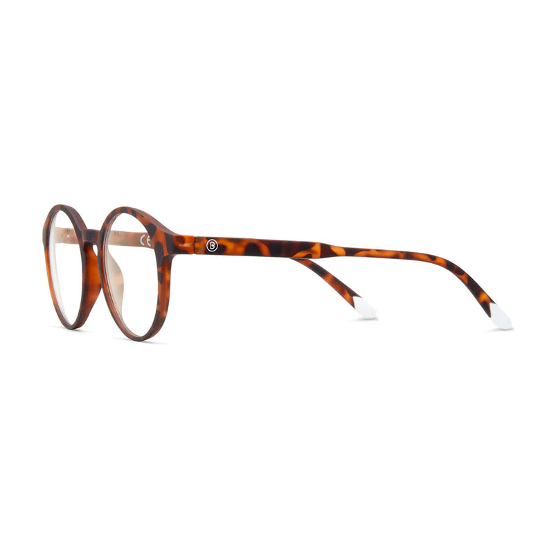 Le Marais Round Frame Reading Glasses in Light Tortoise