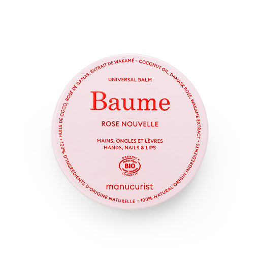 Baume Organic Rose nail, cuticle and lip nourishing balm